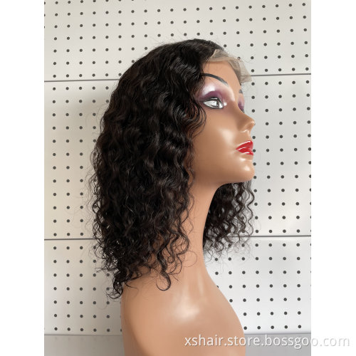 Free Shipping 13X6 Lace Front Pixie Bob Human Hair Wig Short And Curly